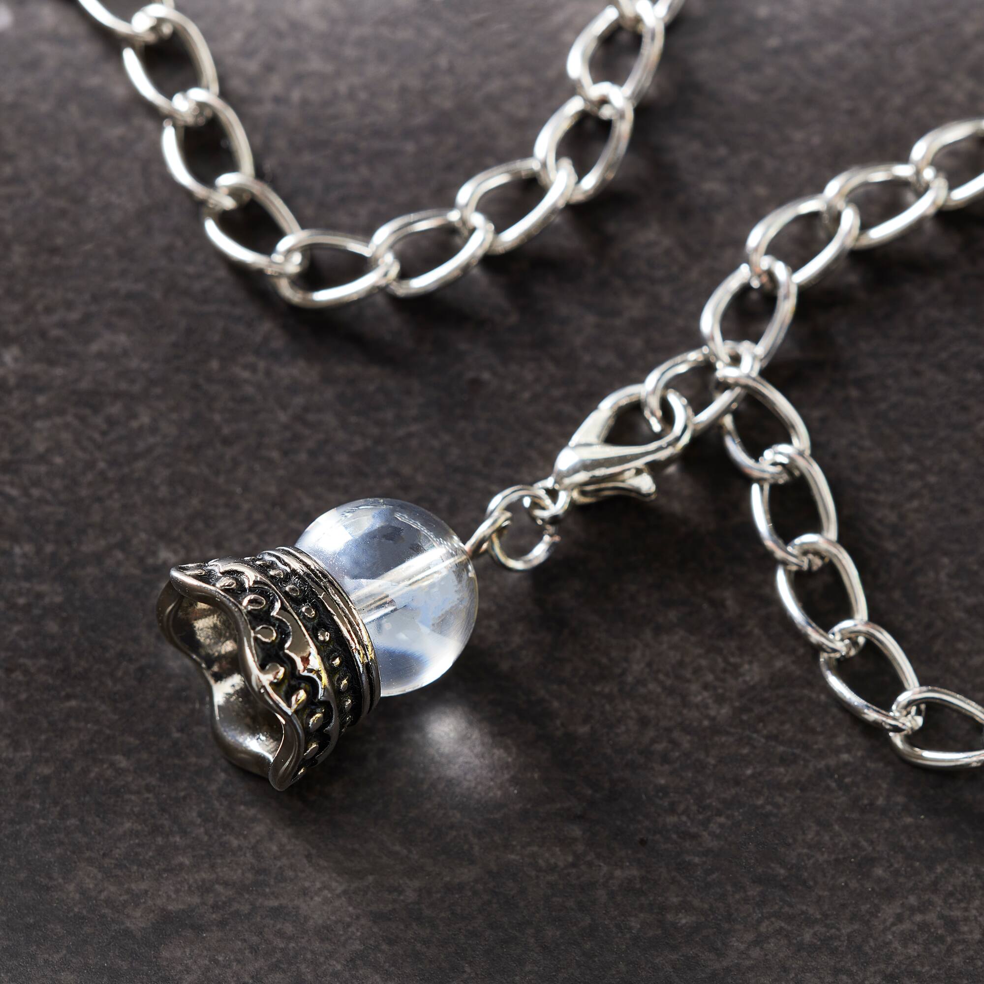 12 Pack: Crystal Ball Charm by Bead Landing™